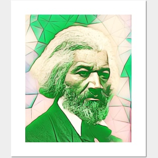 Frederick Douglass Green Portrait | Frederick Douglass Artwork 6 Posters and Art